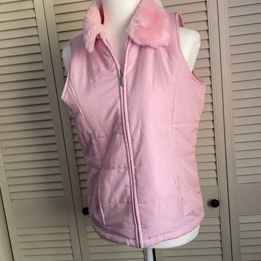Jane Ashley Pink Light Weight Puff Vest PM